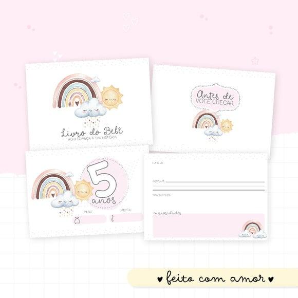 Livro do Bebê - Chuva de Amor Menina 2.0