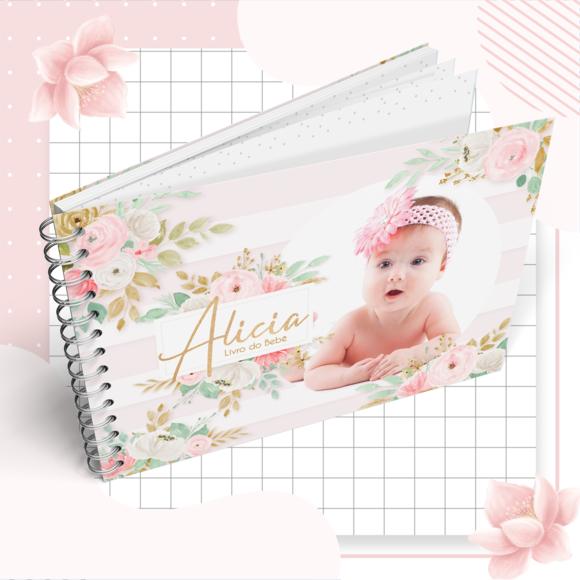 Livro do Bebê - Floral 03
