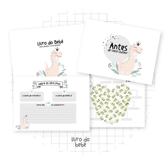 Livro do Bebê -dino Menina