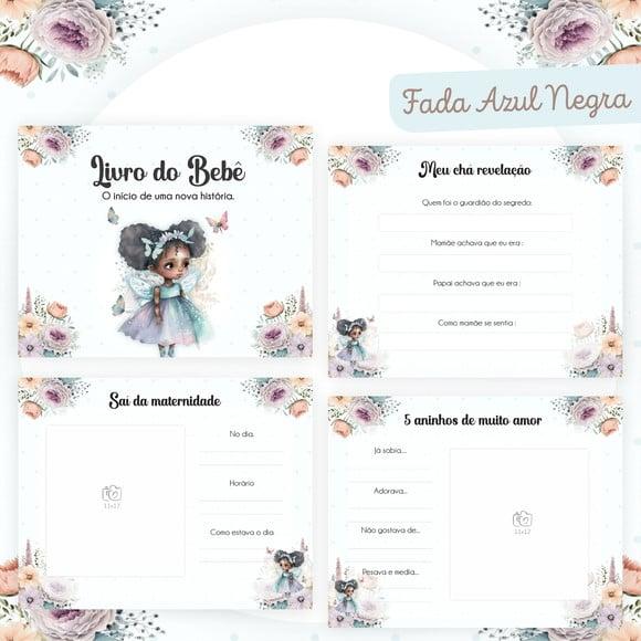 Livro do Bebê (19 x 24) - Fada Azul Negra