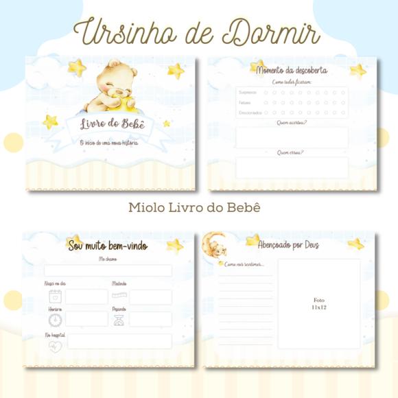 Livro do Bebê (19 x 24) - Ursinho de Dormir 04