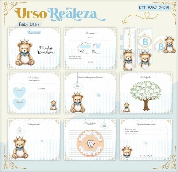 Livro do Bebê (19 x 24) - Ursinho Realeza