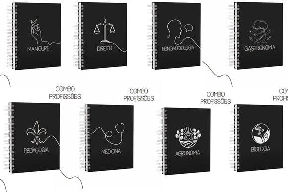 Arquivo Digital - Combo Capas Profissões (nude e Preto)
