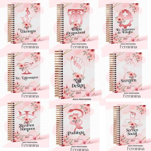 Arquivo Digital - Combo Capas Profissões Feminina 04