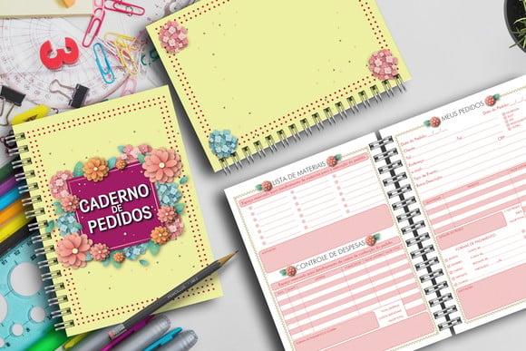 Arquivo Digital Caderno Meus Pedidos Yellow