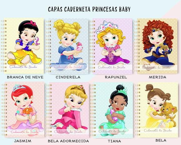 Arquivo Digital Capa Caderneta de Vacina - Princesas Baby