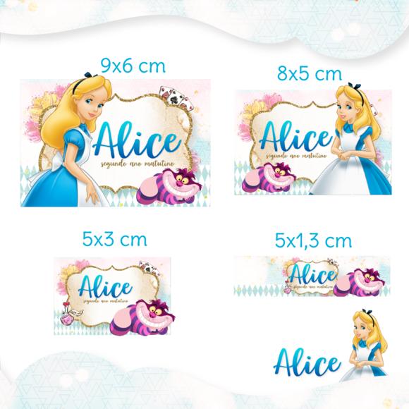 Arquivo digital Etiqueta Escolar - Alice