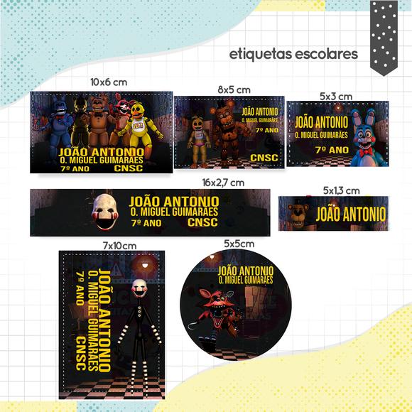 Arquivo digital Etiqueta Escolar - Animatronics