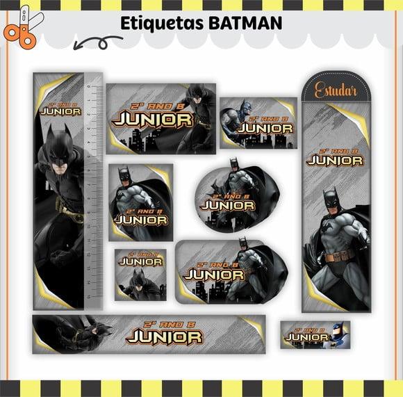 Arquivo Digital Etiqueta Escolar - Batman 04