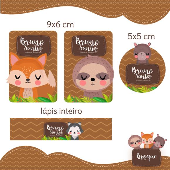 Arquivo Digital Etiqueta Escolar - Bosque Menino