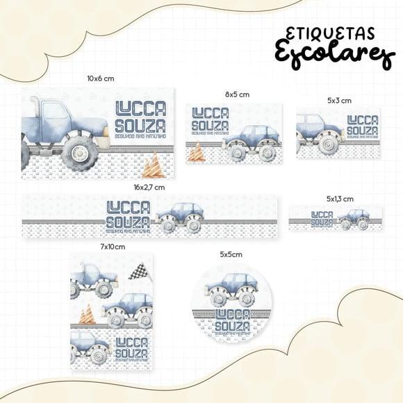 Arquivo Digital Etiqueta Escolar - Carrinho 02