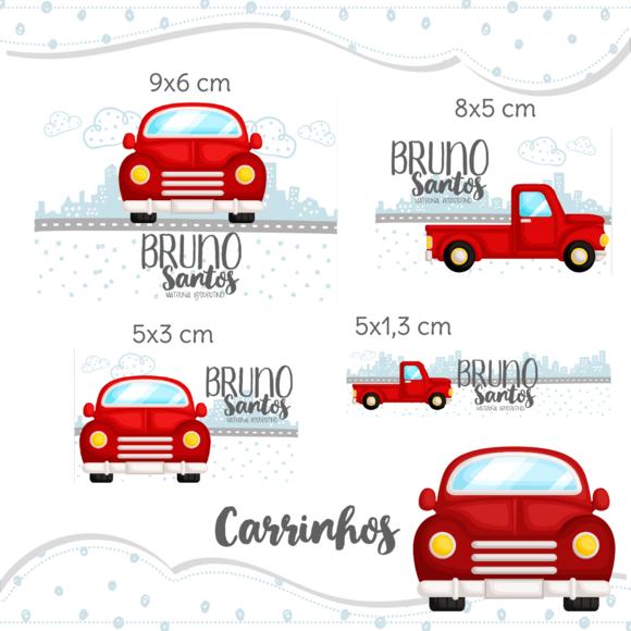 Arquivo digital Etiqueta Escolar - Carrinho