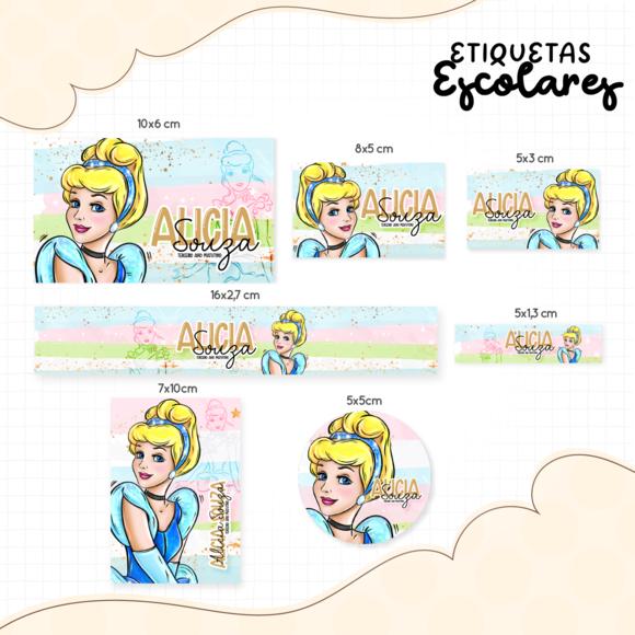 Arquivo digital Etiqueta Escolar - Cinderela 04