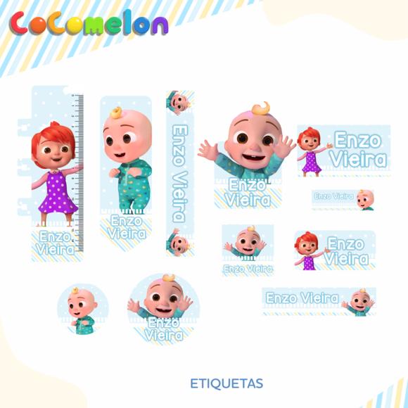 Arquivo digital Etiqueta Escolar - Cocomelon