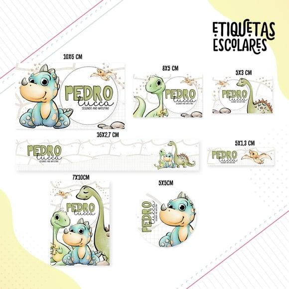 Arquivo Digital Etiqueta Escolar - Dino Boy