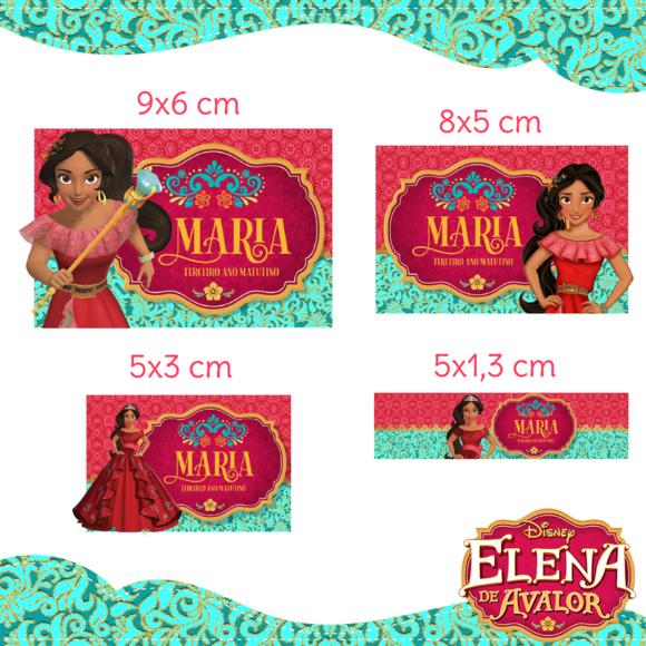 Arquivo digital Etiqueta Escolar - Elena de Avalor