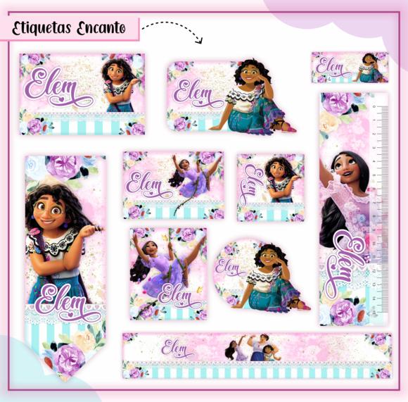 Arquivo Digital Etiqueta Escolar - Encanto
