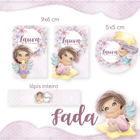 Arquivo digital Etiqueta Escolar - Fada