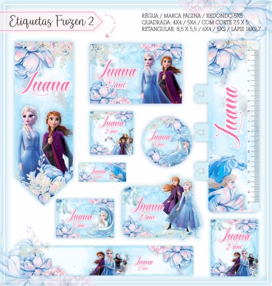 Arquivo digital Etiqueta Escolar - Frozen 2
