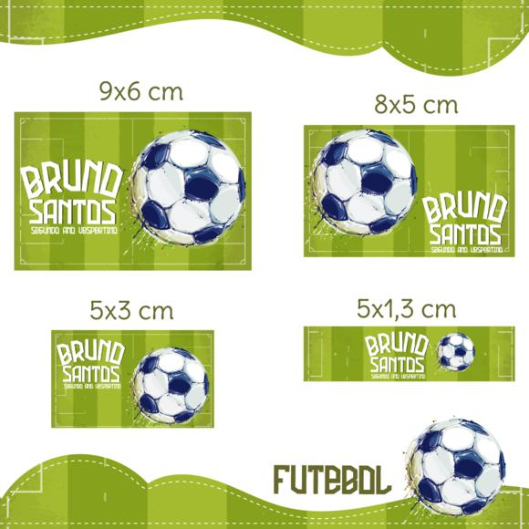 Arquivo digital Etiqueta Escolar - Futebol