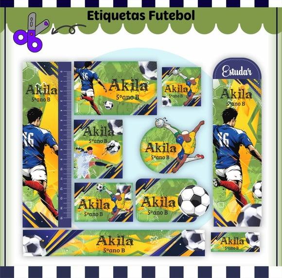 Arquivo Digital Etiqueta Escolar - Futebol 02