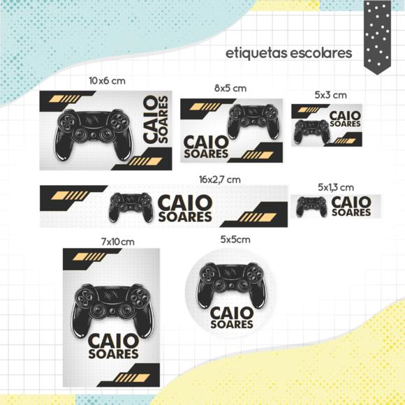 Arquivo Digital Etiqueta Escolar - Games 02