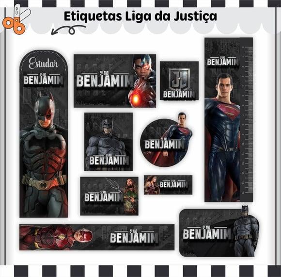 Arquivo Digital Etiqueta Escolar - Liga da Justiça 02