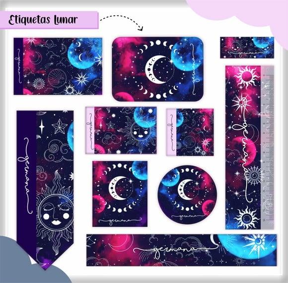 Arquivo Digital Etiqueta Escolar - Lunar