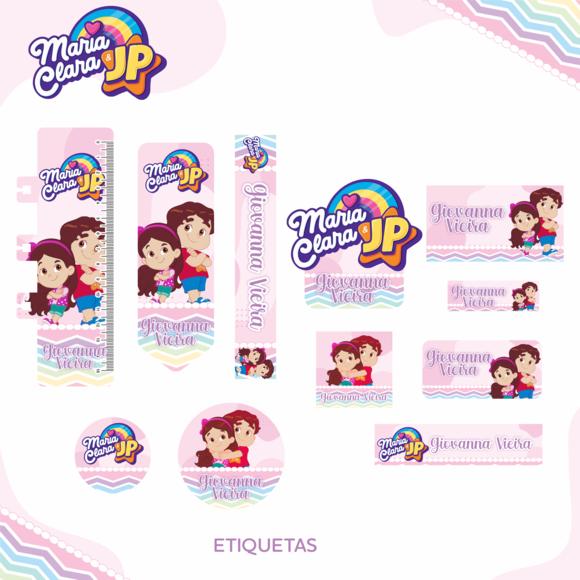 Arquivo digital Etiqueta Escolar - Maria Clara e JP