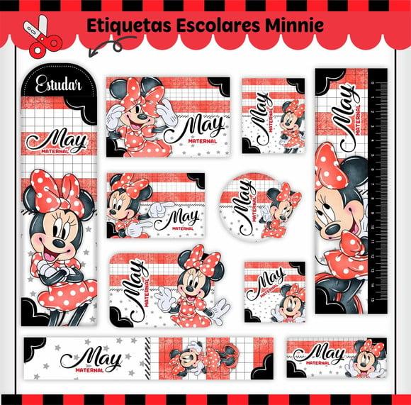 Arquivo Digital Etiqueta Escolar - Minnie 04