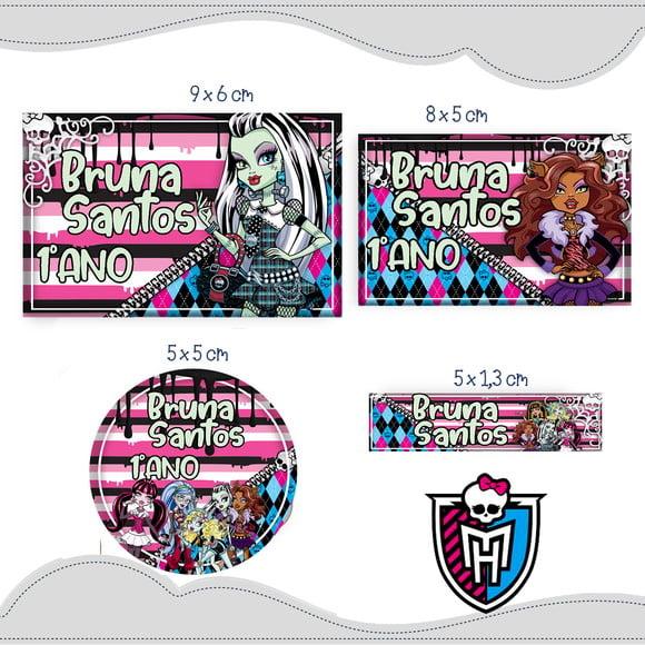 Arquivo digital Etiqueta Escolar - Monster Hight