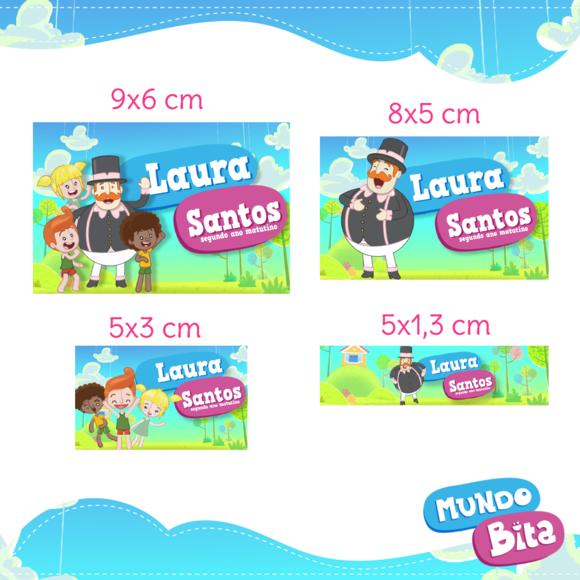 Arquivo Digital Etiqueta Escolar - Mundo Bita