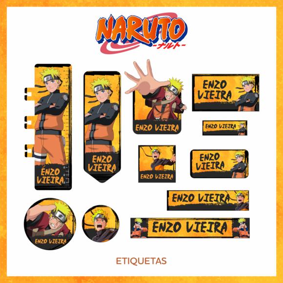 Arquivo digital Etiqueta Escolar - Naruto 03