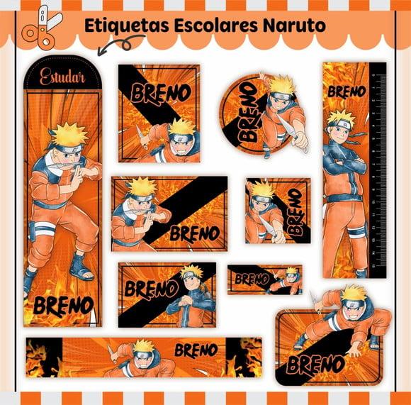 Arquivo Digital Etiqueta Escolar - Naruto 05