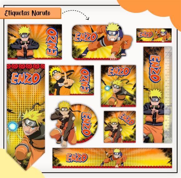 Arquivo Digital Etiqueta Escolar - Naruto 05