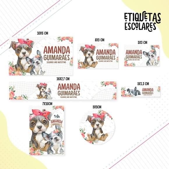 Arquivo Digital Etiqueta Escolar - Pet Girl