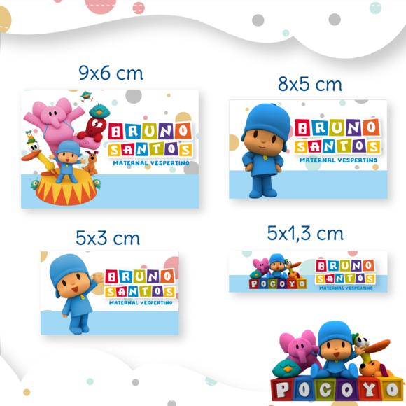 Arquivo Digital Etiqueta Escolar - Pocoyo