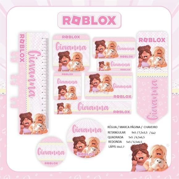 Arquivo Digital Etiqueta Escolar - Roblox Menina 02