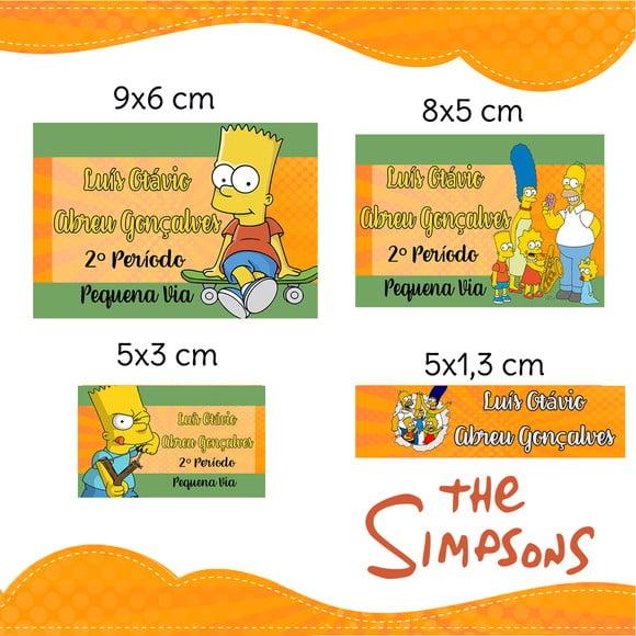 Arquivo digital Etiqueta Escolar - Simpsons