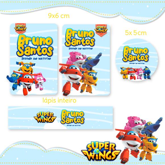 Arquivo digital Etiqueta Escolar - Super Wings