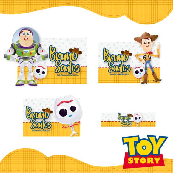 Arquivo digital Etiqueta Escolar - Toy Story