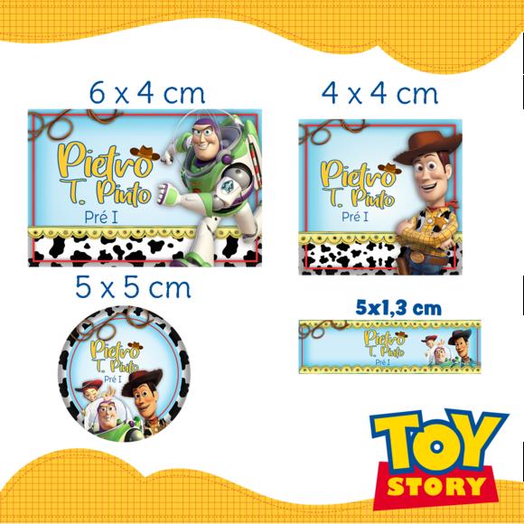 Arquivo digital Etiqueta Escolar - Toy Story