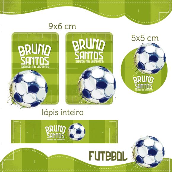 Arquivo digital Etiqueta Escolar - Futebol