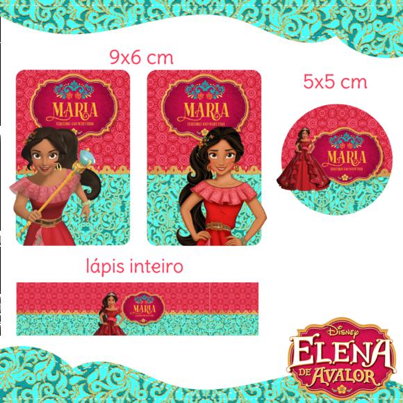 Arquivo digital Etiqueta Escolar - Elena de Avalor