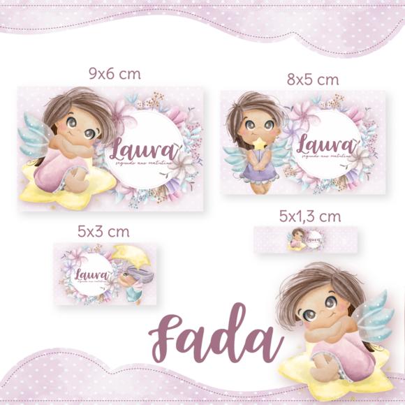 Arquivo digital Etiqueta Escolar - Fada