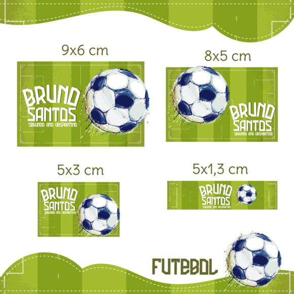 Arquivo digital Etiqueta Escolar - Futebol
