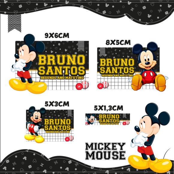Arquivo digital Etiqueta Escolar - Mickey