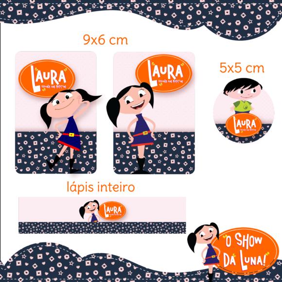 Arquivo digital Etiqueta Escolar - Show da Luna