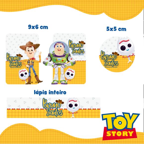 Arquivo digital Etiqueta Escolar - Toy Story
