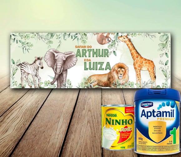 Arte Digital - Lata de Leite - Safari Realista